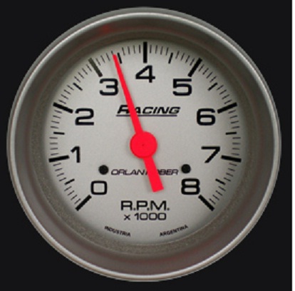 332P8K - TACOMETRO 8000K - PLATA